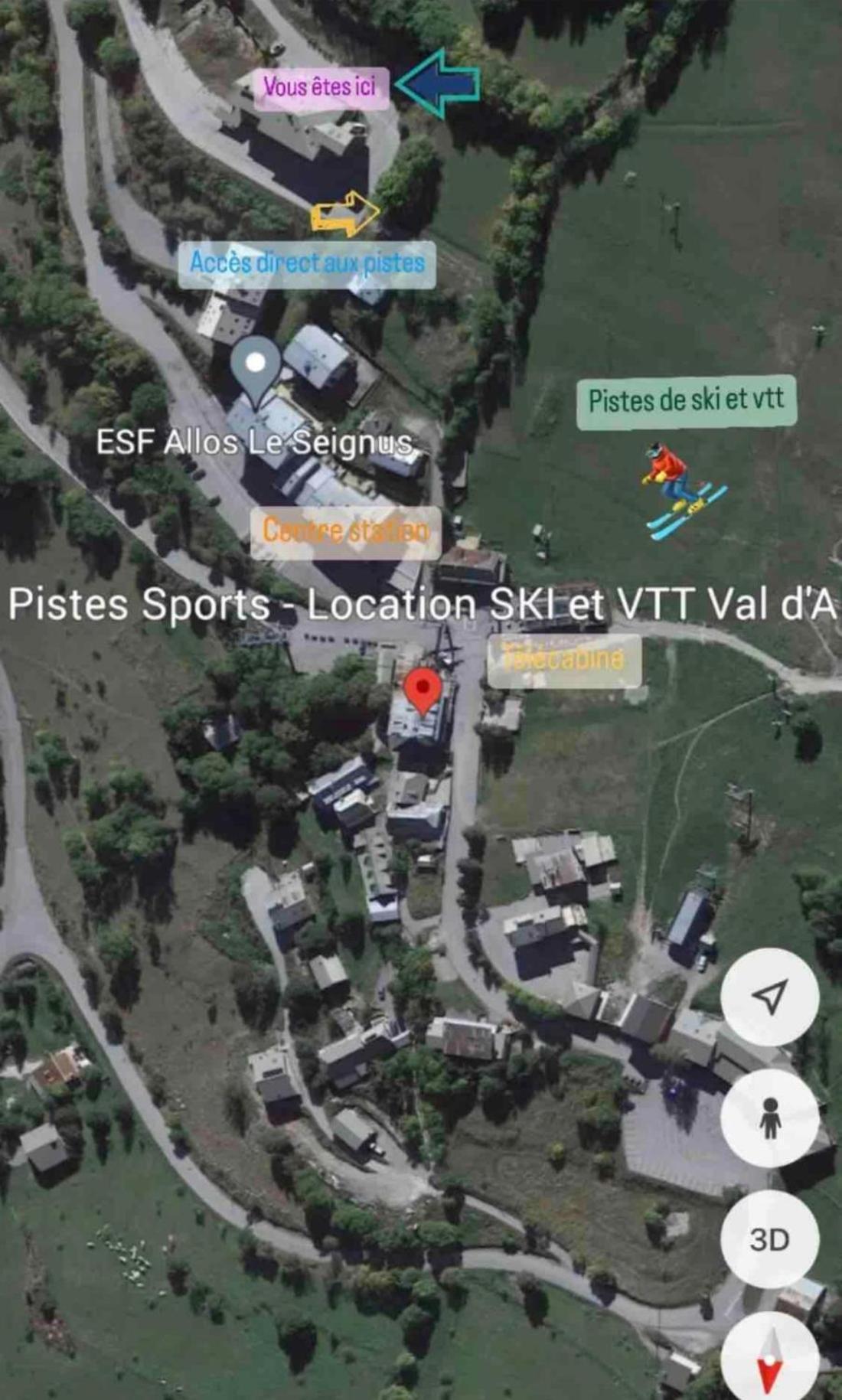 Studio Seignus D Allos Pieds Des Pistes Buitenkant foto